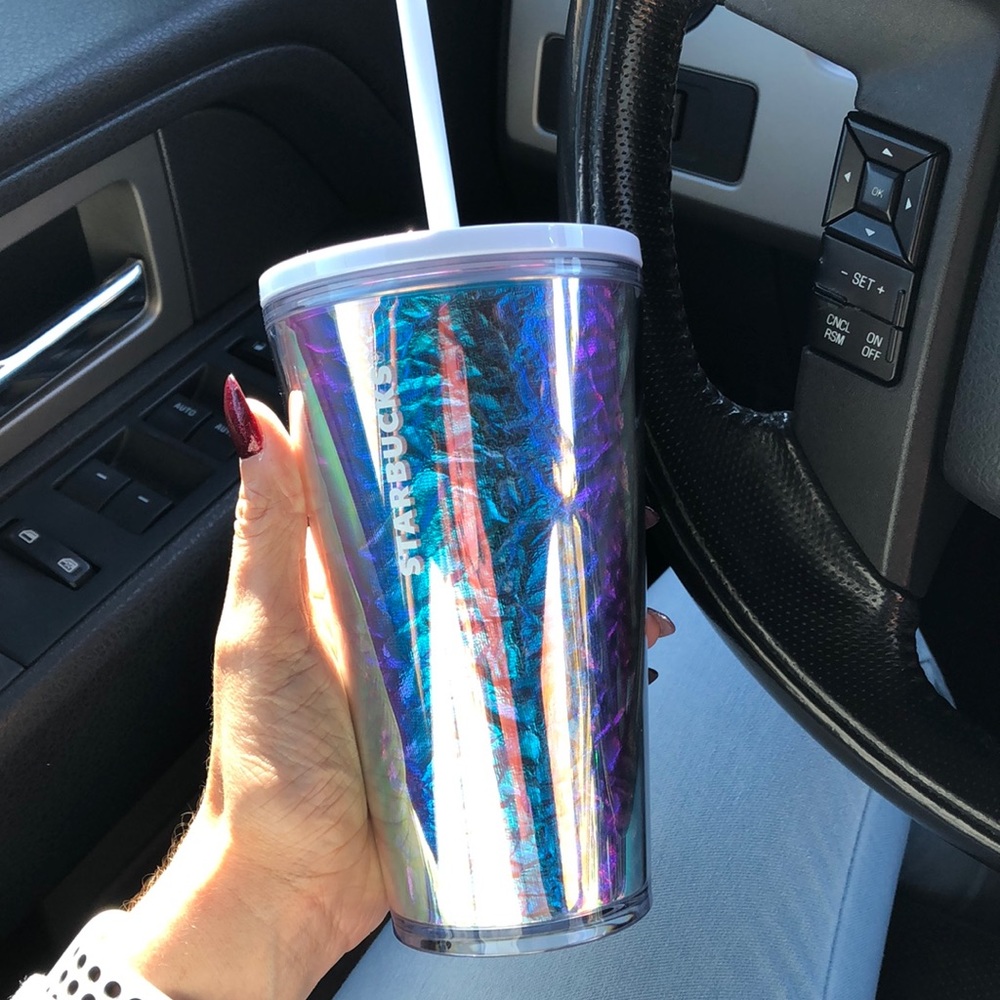 Grande Starbucks iridescent tumbler